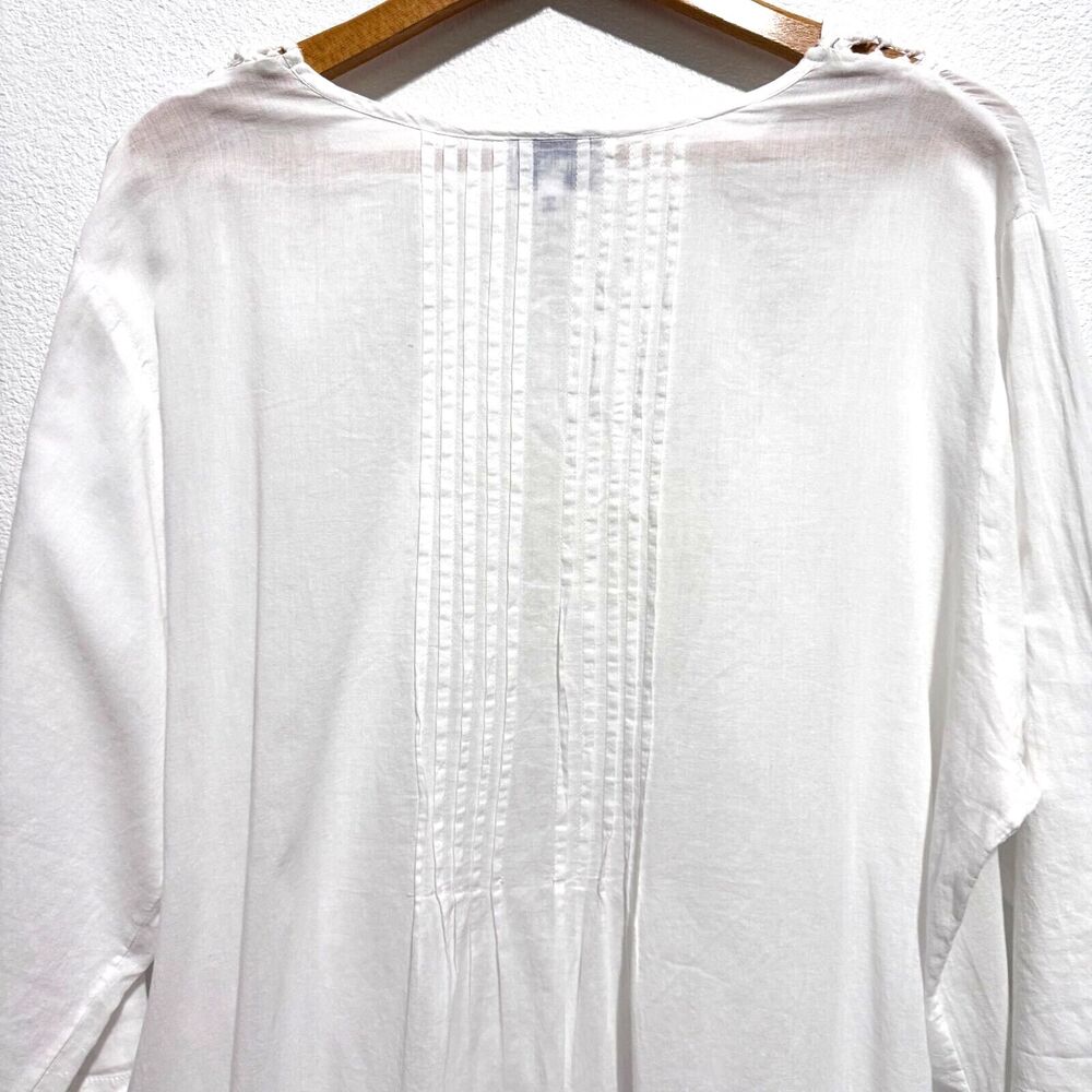 Swimsuits For All Swimsuit Cover Up Women's SIZE 18/20 Short Tab Sleeve White - Picture 8 of 16